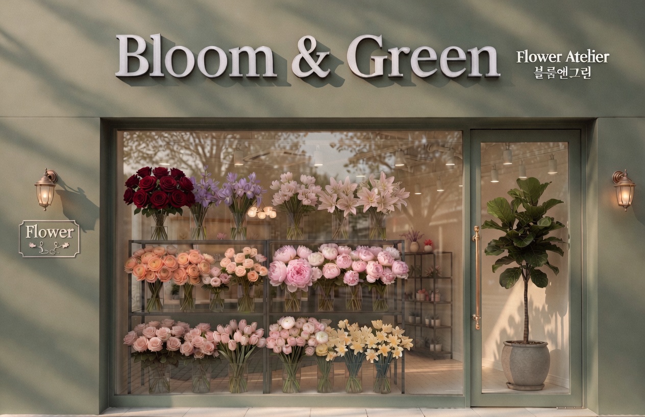 Bloom & Green 店内 — 漢江大路 高麗エートリウム 1F